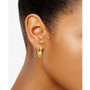 Mom Small Hoop Earrings in 18k Gold-Plated Sterling Silver, 0.75", Created for Macy's