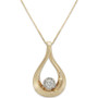 Diamond Loop Pendant Necklace in 14k Gold (1/8 ct. t.w.)