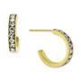 Crystal Small Hoop Earrings in 18k Gold-Plated Sterling Silver, 0.59", Created for Macy's