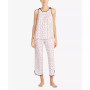 Women's Sleeveless Modal Knit Capri Pajama Set