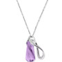 Amethyst (9 ct. t.w.) & Cubic Zirconia (1/3 ct. t.w.) 18" Pendant Necklace in Sterling Silver