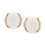 Opal (2 ct. t.w.) & Diamond Accent Stud Earrings in 14k Gold