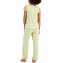 Women's Lace-Trim Printed Pajama Set, Created for Macy's