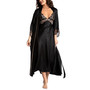 Women's Cross-Dyed Lace Satin Nightgown