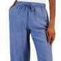 Women's Linen Capri Tie-Waist Pants, Created for Macy's