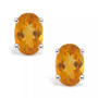 Citrine (7/8 ct. t.w.) Stud Earrings in 14K Yellow Gold or 14K White Gold