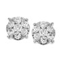 Diamond Cluster Stud Earrings (1-1/2 ct. t.w.) in 14k White Gold