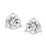 Diamond Three Prong Stud Earrings (5/8 ct. t.w.) in 14k White Gold