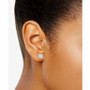 Diamond Square Cluster Stud Earrings (1 ct. t.w.) in 14k White Gold