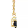 Sapphire (1/2 ct. t.w.) & Diamond Accent 18" Pendant Necklace in 14k Gold (Also in Ruby & Emerald)