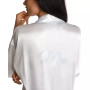 'Mrs' Satin Wrap Bridal Robe, Chemise Nightgown Set