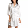 'Mrs' Satin Wrap Bridal Robe, Chemise Nightgown Set