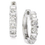 Diamond Five-Stone Hoop Earrings (1/2 ct. t.w.) in 14k Gold or White Gold