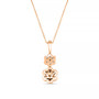 Chocolate Diamond® & Vanilla Diamonds® 18" Pendant Necklace (3/8 ct. t.w.) in 14k Rose, Yellow  or White Gold
