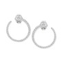 Diamond Spiral Hoop Earrings (1/4 ct. t.w.) in 14k White Gold, Created for Macy's