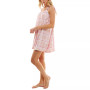 Women's Tie-Strap Shirred Cami Sleepshirt