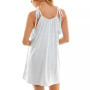 Women's Tie-Strap Shirred Cami Sleepshirt