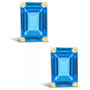 Blue Topaz (1-3/8 ct. t.w.) Stud Earrings in 14K Yellow Gold or 14K White Gold