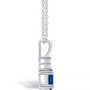 Sapphire (5/8 Ct. t.w.) and Diamond Accent Pendant Necklace