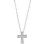 EFFY® Diamond Cross 18" Pendant Necklace (1/10 ct. t.w.) in Sterling Silver