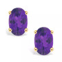 Amethyst (7/8 ct. t.w.) Stud Earrings in 14K Yellow Gold or 14K White Gold