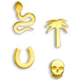 4-Pc. Set Variety Single Stud Earrings in 10k Gold