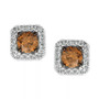 Chocolatier® Diamond (3/4 ct. t.w.) Halo Stud Earrings in 14k White Gold, Rose Gold or Yellow Gold.