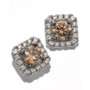 Chocolatier® Diamond (3/4 ct. t.w.) Halo Stud Earrings in 14k White Gold, Rose Gold or Yellow Gold.