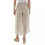 Juniors' Tie-Front Gauze Cropped Pants