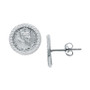 Cubic Zirconia Coin Stud Earrings in Sterling Silver, Created for Macy's