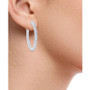 Diamond Openwork Medium Hoop Earrings (2 ct. t.w.) in 14k White Gold