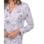Women's Long Sleeve Floral Pajama Set, 2-Piece