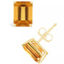 Citrine (3-1/5 ct. t.w.) Stud Earrings in 14K Yellow Gold or 14K White Gold