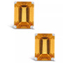 Citrine (3-1/5 ct. t.w.) Stud Earrings in 14K Yellow Gold or 14K White Gold