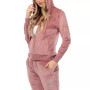 Rhinestone Velour Tracksuit 2 Piece Set