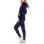 Rhinestone Velour Tracksuit 2 Piece Set
