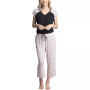 Women's Twinning 2-Pc. Short Sleeve & Capri Pajama Set