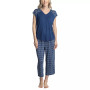 Women's Twinning 2-Pc. Short Sleeve & Capri Pajama Set