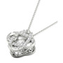 Diamond Interlocking Oval 18" Pendant Necklace (1/4 ct. t.w.) in 10k White Gold
