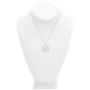 Diamond Snowflake Pendant Necklace (1/10 ct. t.w.) In Sterling Silver