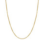 Box Link 18" Chain Necklace (0.5mm) in 18k Gold
