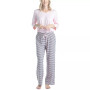 Women's 3/4 Sleeve Top & Boot-Cut Pajama Pants Set