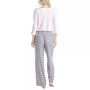 Women's 3/4 Sleeve Top & Boot-Cut Pajama Pants Set