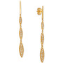 Nude Diamond Pavé Linear Drop Earrings (3/8 ct. t.w.) in 14k Gold