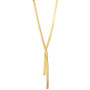 Herringbone 17" Lariat Necklace in 18k Gold-Plated Sterling Silver, Created for Macy's