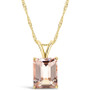 Morganite (3 ct. t.w.) Pendant Necklace in 14K Yellow Gold