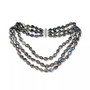 Baroque Cultured Freshwater Pearl (8-9mm) Triple Row 16" Collar Necklace (Also in Black Baroque Cultured Freshwater Pearl)