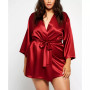 Plus Size Ultra Soft Satin Lounge and Poolside Robe