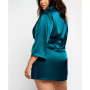 Plus Size Ultra Soft Satin Lounge and Poolside Robe