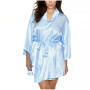 Plus Size Ultra Soft Satin Lounge and Poolside Robe
